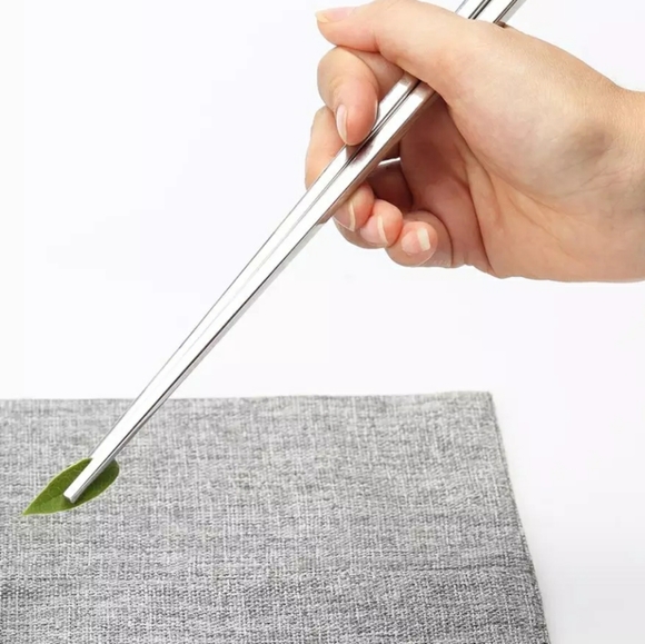 5 pairs of stainless steel chopsticks - Picture 3 of 6